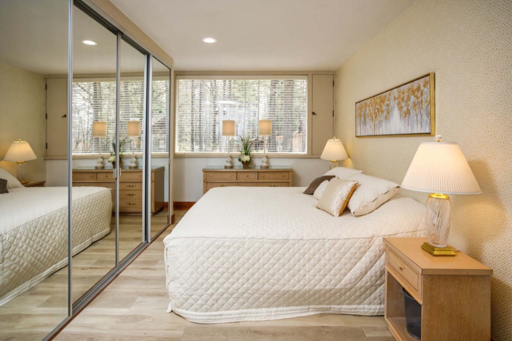 Master bedroom with king bed